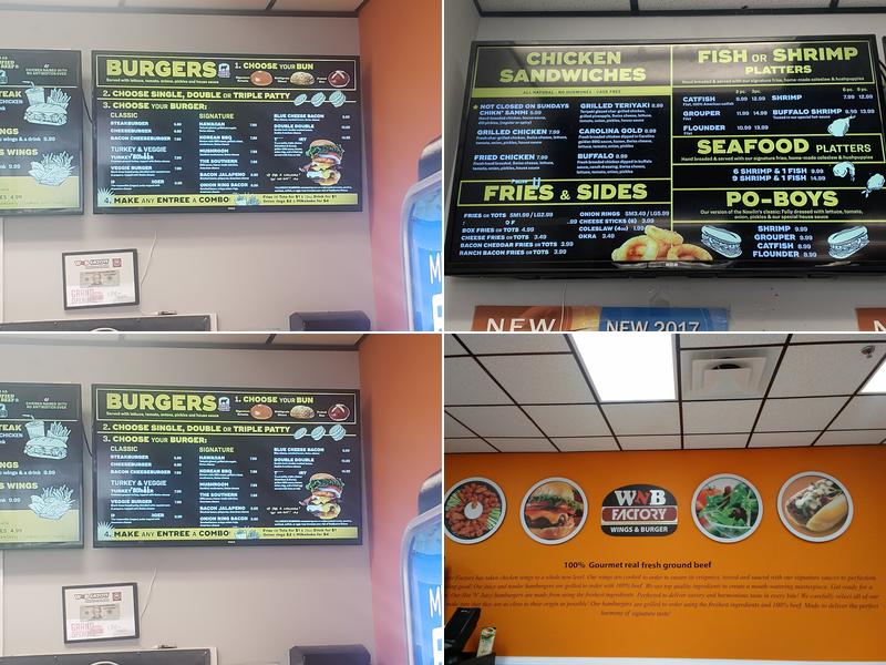 WNB Factory - Wings & Burger Menu