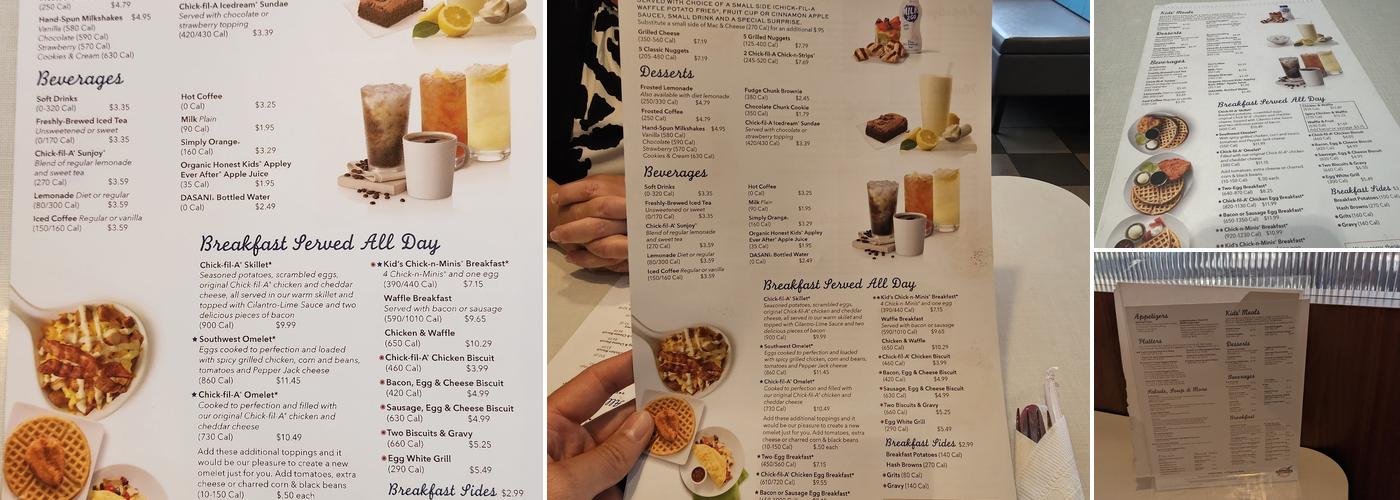 Chick-fil-A Menu