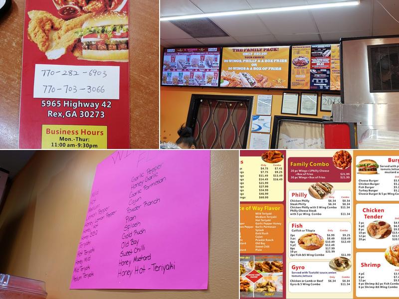 Rainbow Wings Menu