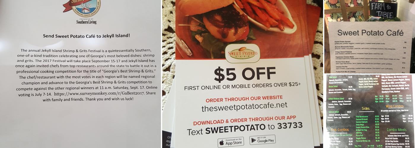 Sweet Potato Cafe Menu