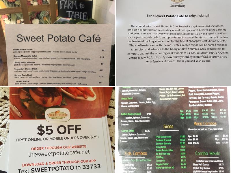 Sweet Potato Cafe Menu
