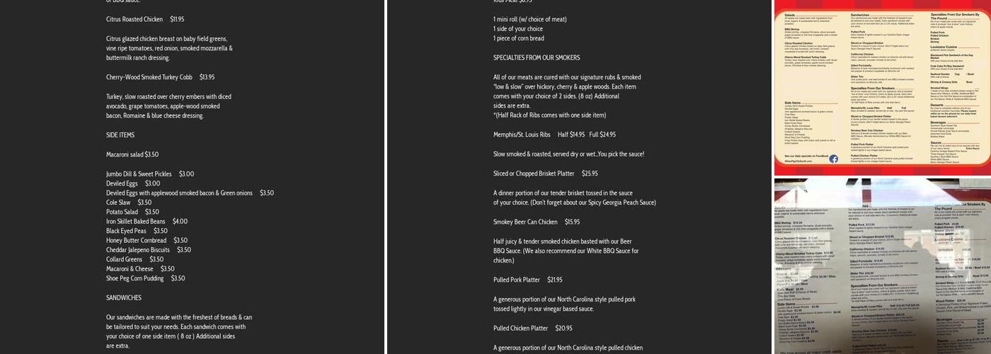 When Pigs Fly Menu