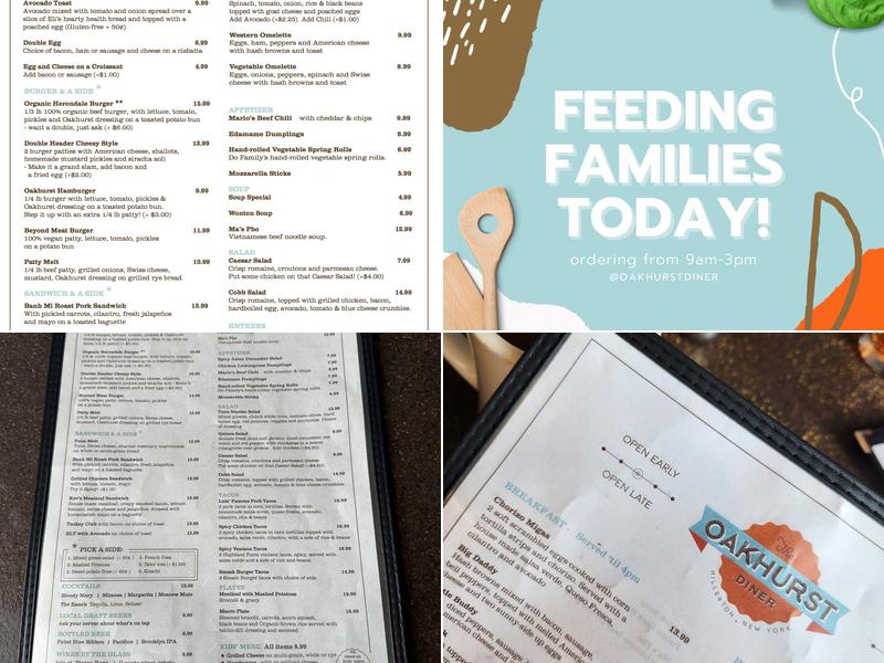 Oakhurst Diner Menu