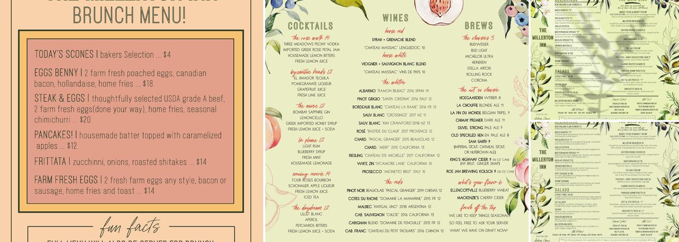The Millerton Inn Menu