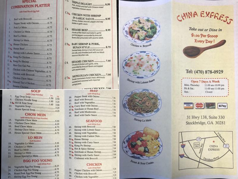 China Express Menu