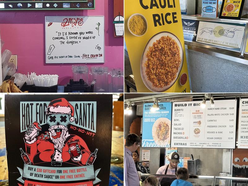 Freebirds World Burrito Menu