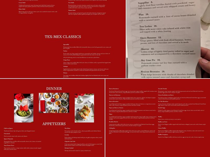 Armandos Menu
