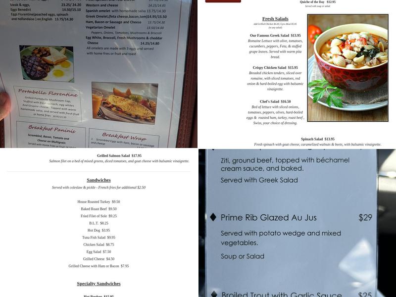 Millbrook Diner Menu