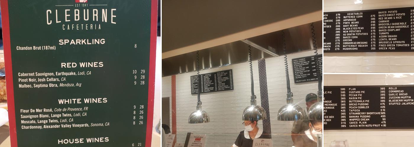 Cleburne Cafeteria Menu