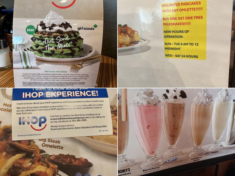 IHOP Menu