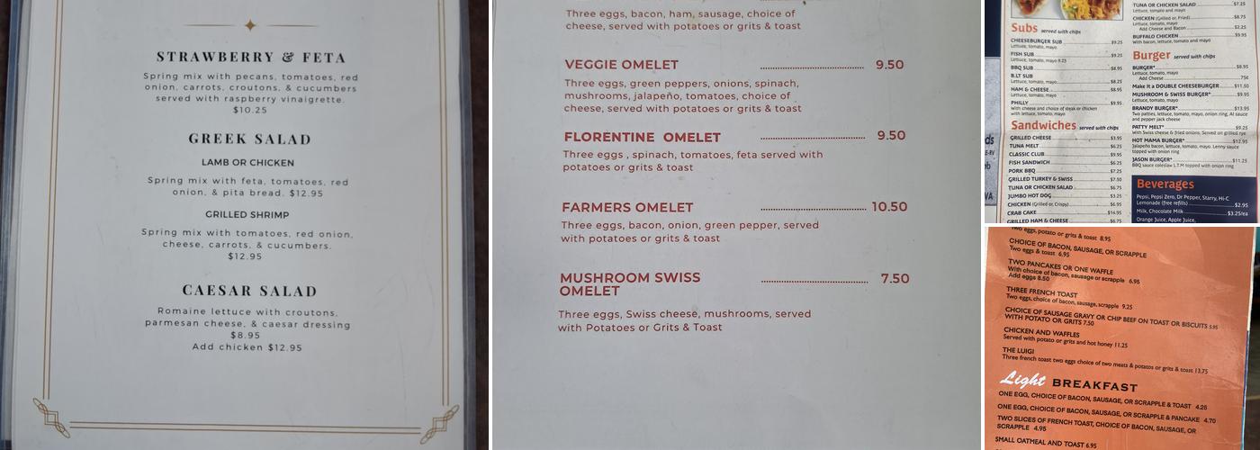 Lenny's Restaurant Menu