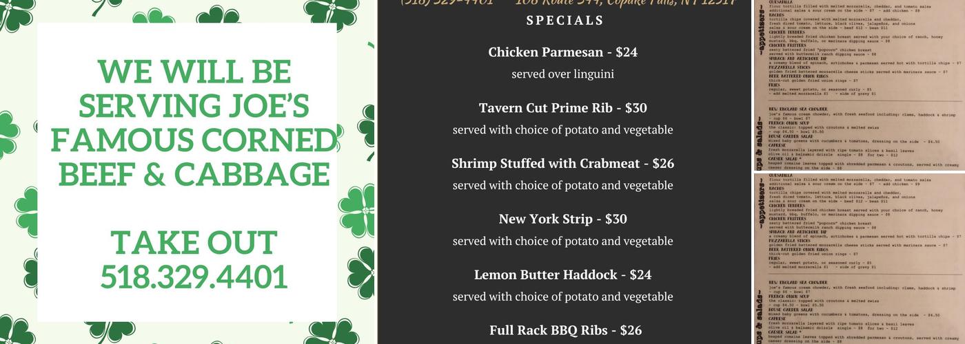 Taconic Wayside Inn Menu