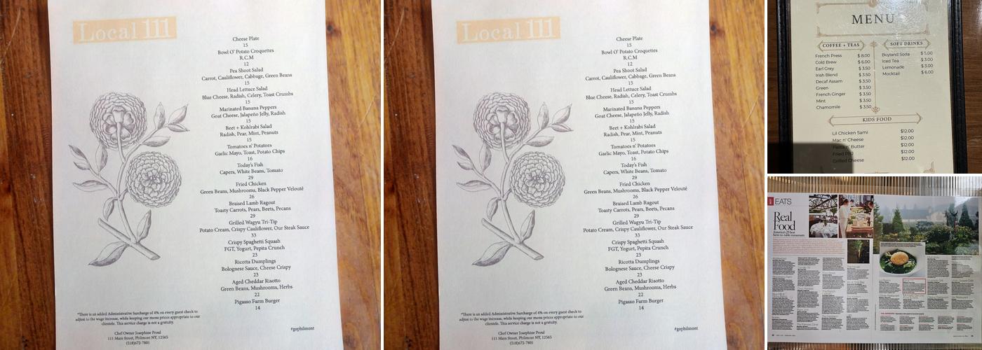 Local 111 Menu