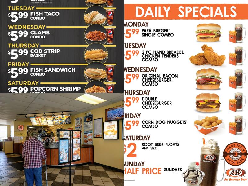 A&W Restaurant Menu
