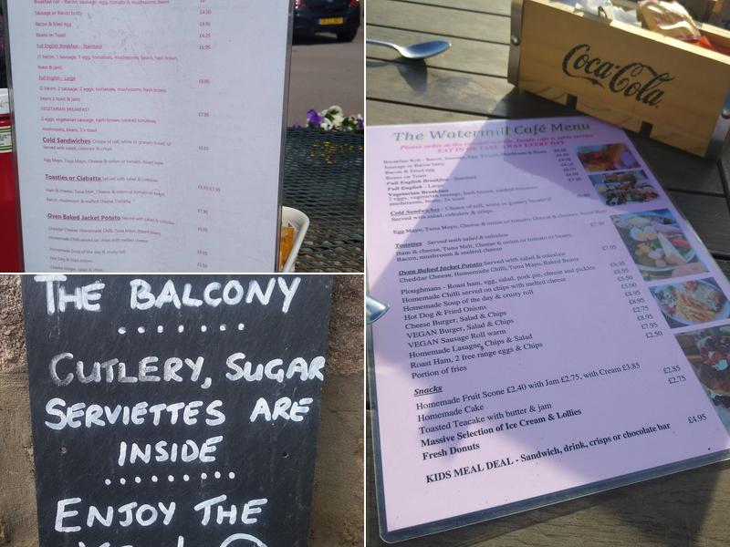 Watermill Cafe Menu