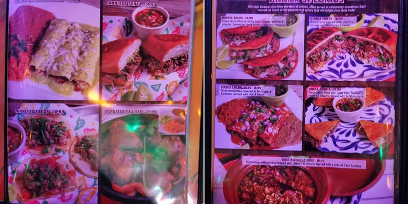 Mi Casa Mexican Grill Menu
