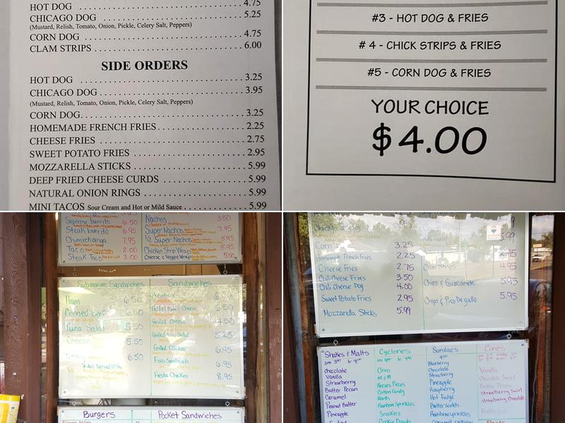 Sam Hicks Real Food Drive In Menu