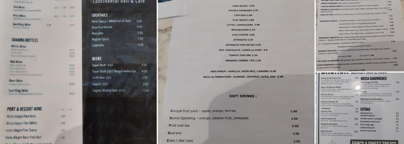 Nossa Menu