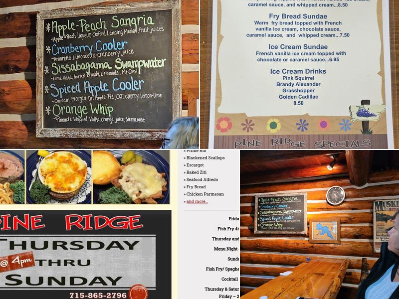 Pine Ridge Menu