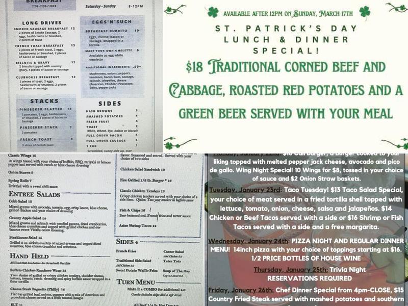 Stratus Kitchen & Bar Menu