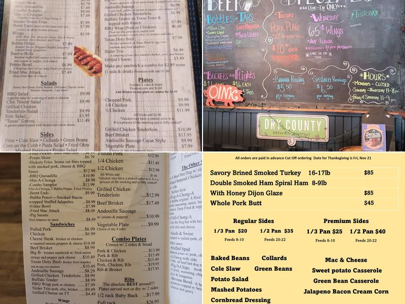 Bub-Ba-Q Menu