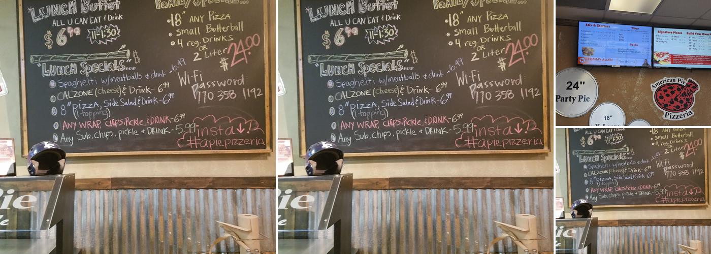 American Pie Pizzeria Menu