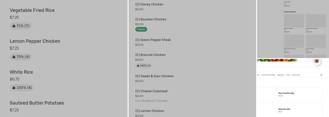 China Express Menu