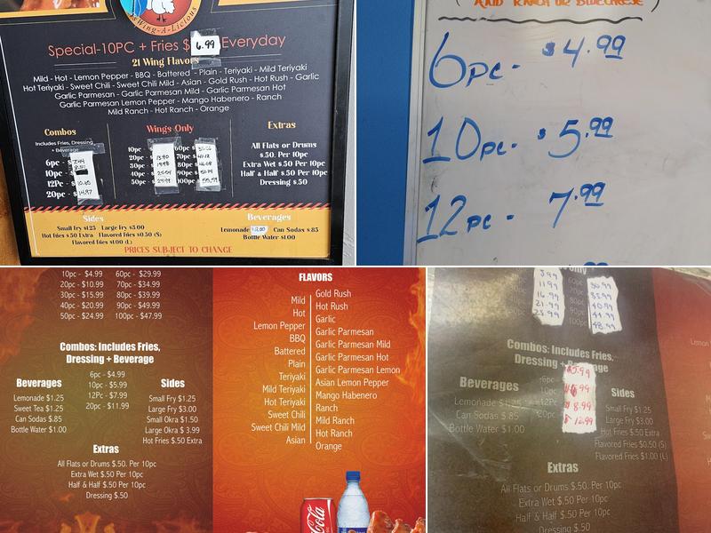 Just Wings Cafe LLC Menu