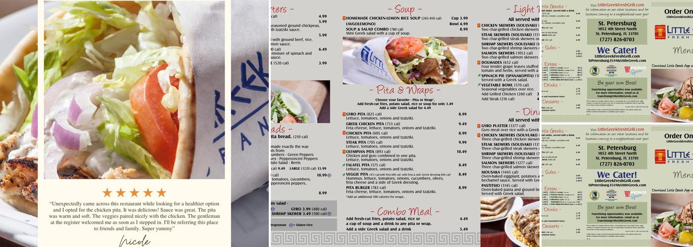 Little Greek Fresh Grill Menu