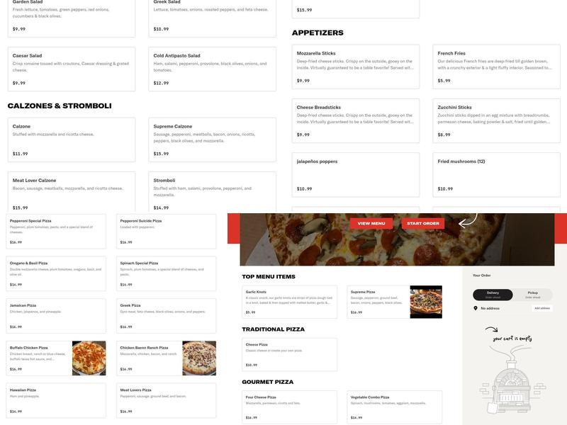 Sal's Pizza And Bistro Menu