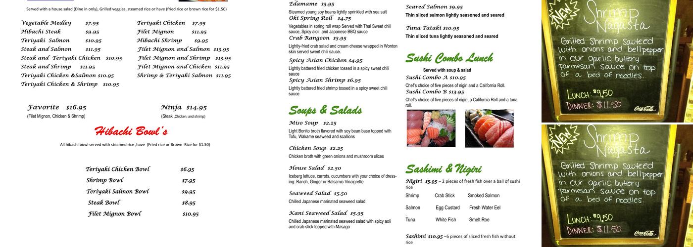 Okinawa -Cartersville Menu