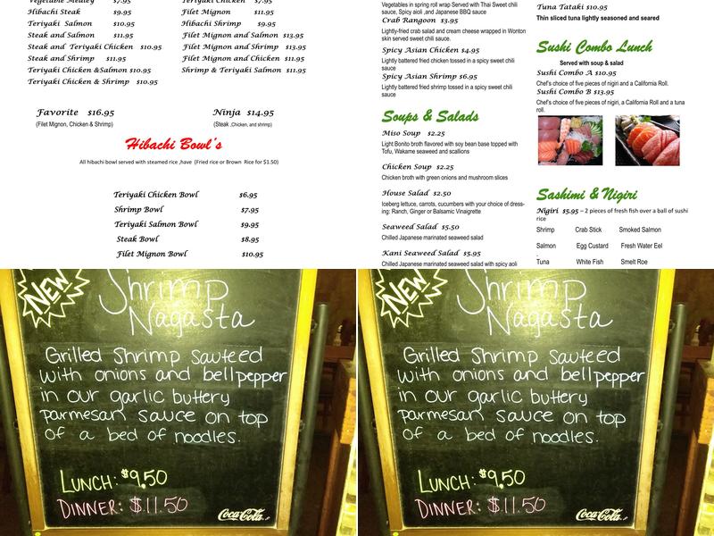 Okinawa -Cartersville Menu