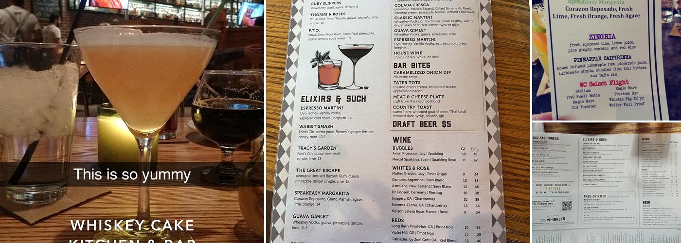 Whiskey Cake Kitchen & Bar Menu