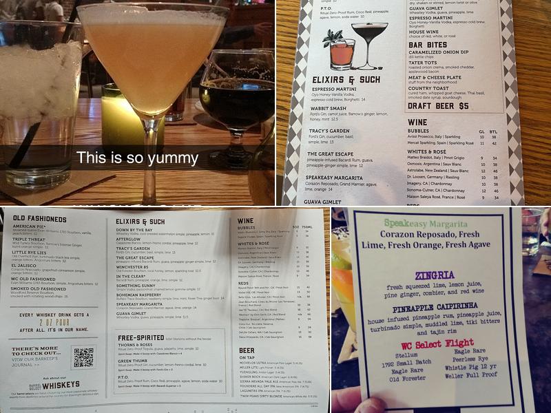Whiskey Cake Kitchen & Bar Menu