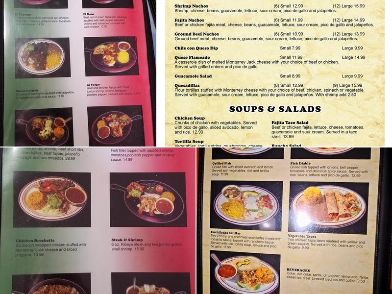 Erick's Mexican Restaurant Menu