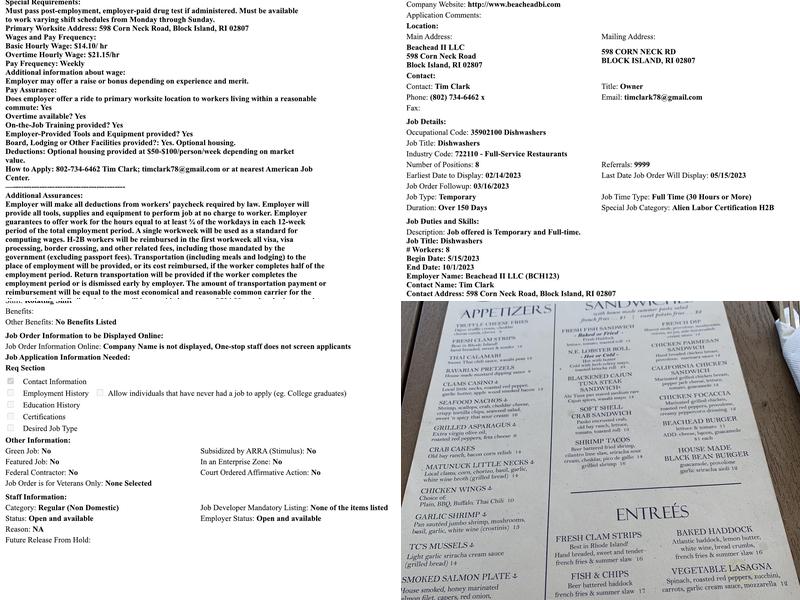 Beachead Menu