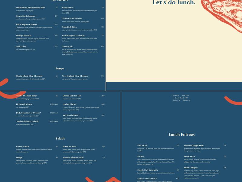 Dead Eye Dick's Menu