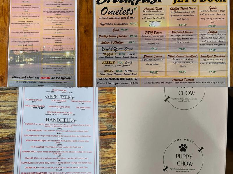 Jim's Dock Menu