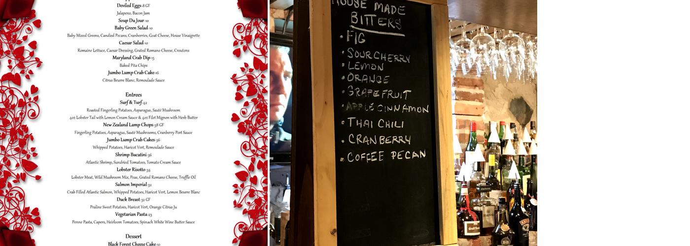 Mrs. K's Toll House Menu