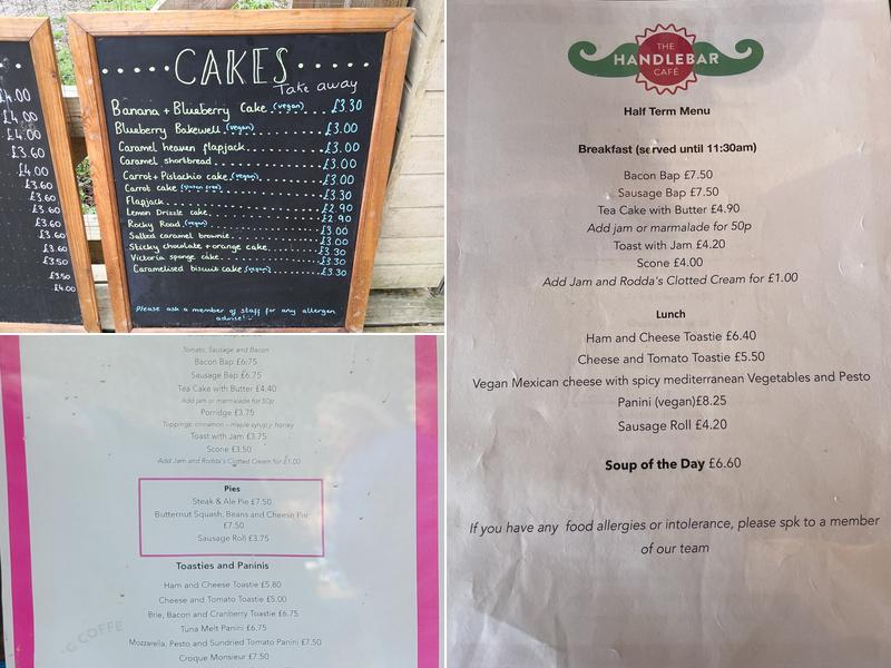 Cadence at The Handlebar Cafe Menu