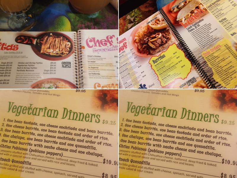 Chimi's Fresh-Mex Menu