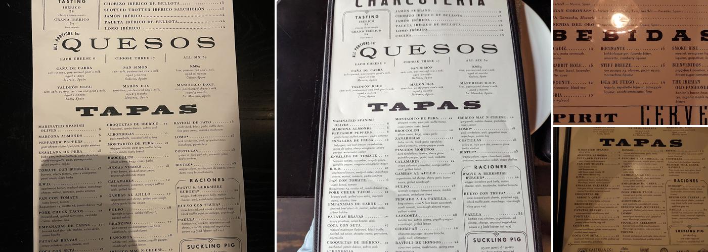 The Iberian Pig Menu