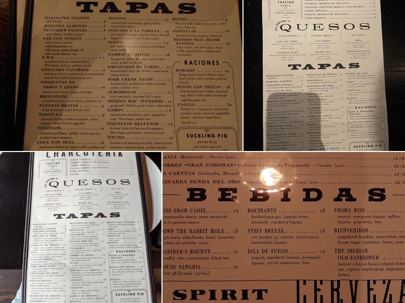 The Iberian Pig Menu