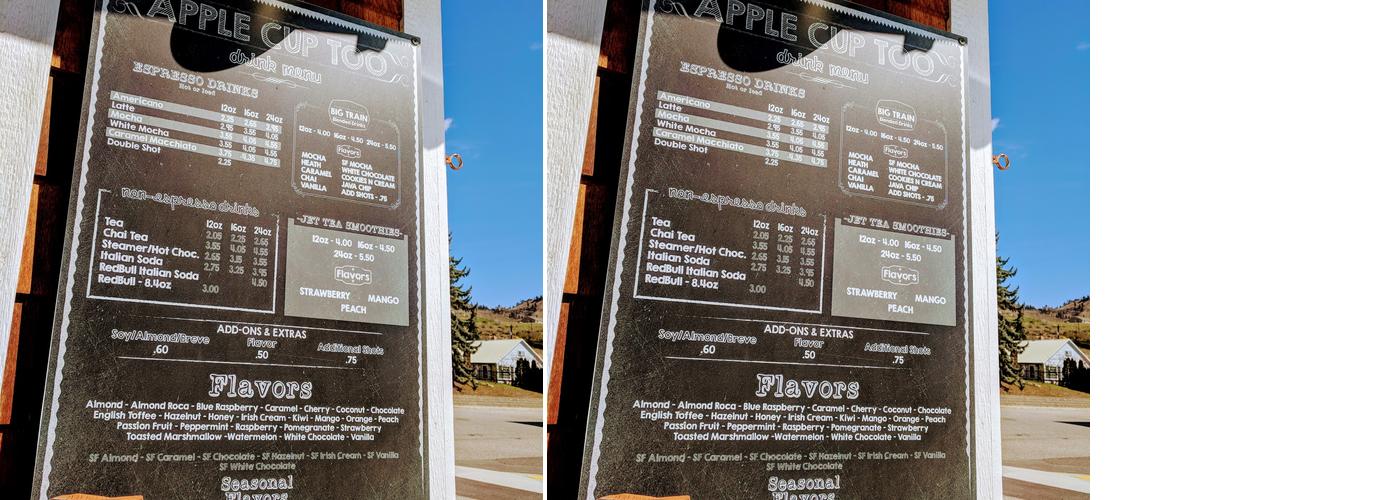 Apple Cup Too Menu