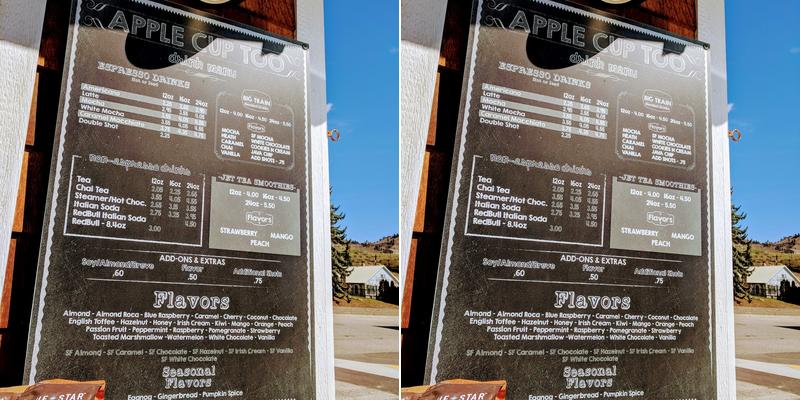 Apple Cup Too Menu