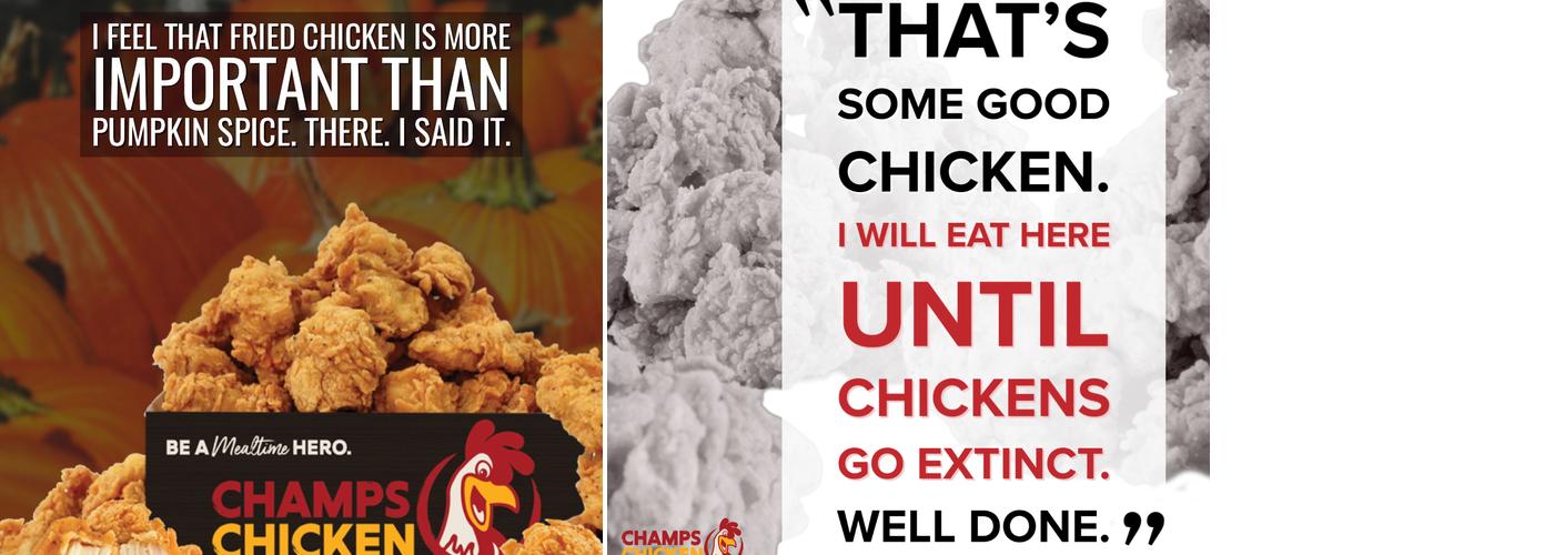 Champs Chicken Menu