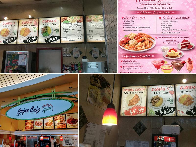 Cajun Cafe Menu