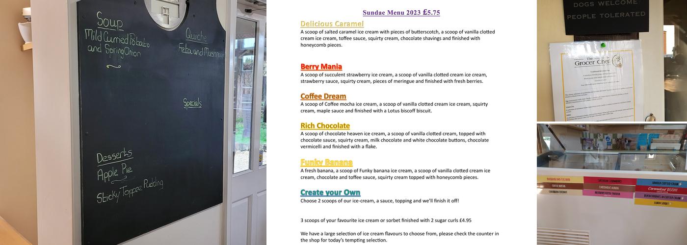 The Grocer Chef Menu