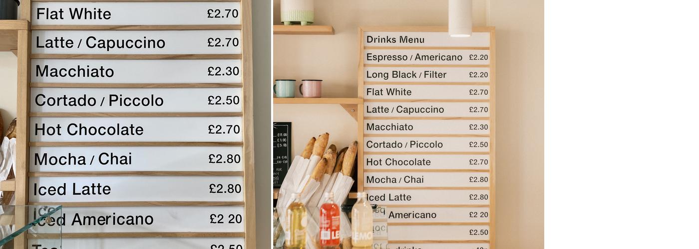 Missing Bean Abingdon Menu