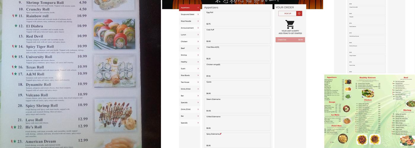 He's Cafe Menu